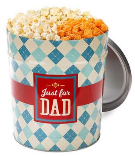 Popcornopolis 3.5 Gallon Father’s Day Popcorn Tin: Jalapeño Cheddar, White Cheddar, Kettle Corn $39.99