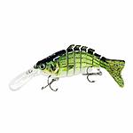 ROSE KULI Bass Fishing Lures Topwater Multi Jointed Trout Crankbaits Popper Life-Like Fish Tackle Kits $3.99