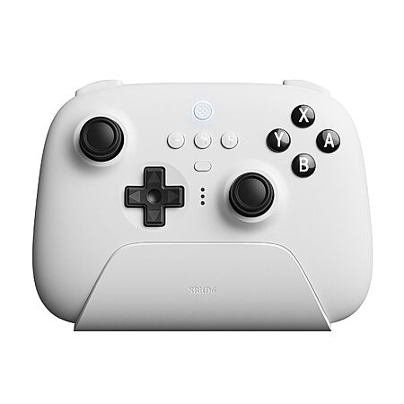 8BitDo Ultimate Bluetooth Controller with Charging Dock, Wireless Pro Controller with Hall Effect Sensing Joystick, Compatible with Switch, Windows and Steam Deck (White) $39.99