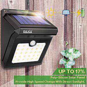 Baxia solar motion sensor hot sale light manual