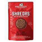 Stella &amp; Chewy's Grass Fed Beef &amp; Lamb Shredrs - Premium Dog Food Pouches - Perfect for Picky Eaters - 24 Pack, 2.8oz Each $34.27