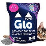 Boxie® Glo™ 30 Day Odor Control Clumping Clay Cat Litter, 16 lb, Multi-Cat, 99.9% Dust-Free, Low Tracking, UV Light Attractant, Superior Clumping for Easy Scooping $16.7