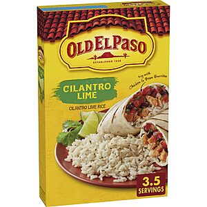 Old El Paso Cilantro Lime Seasoned Rice, Side Dish, 6.2 oz $1.62