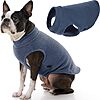 Gooby Stretch Fleece Vest Dog Sweater - Indigo Blue, Large - Warm Pullover Super Stretchy Fleece Dog Jacket for Small to Large Dogs $15.97