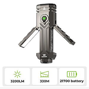 Wurkkos HD02 Flood,spot, UV, Laser light $60