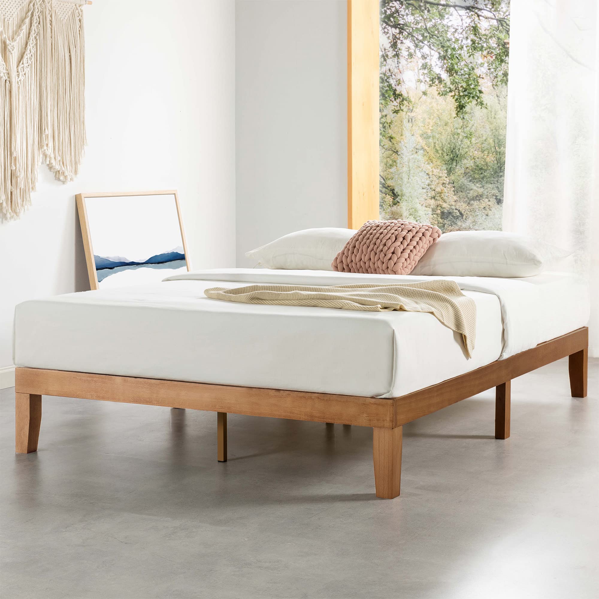 Mellow Naturalista Classic - 12 Inch Solid Wood Platform Bed - $130