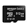 Amazon Basics 512GB Micro SDXC Memory Card with Full Size Adapter, A2, U3, Read Speed up to 100 MB/s, 512 GB, Black, Free Shipping w/ Prime or on orders $35+ | $29.69