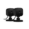 Prime Members: 2 x Blink Mini - Compact indoor plug-in smart security camera, 1080p FHD, night vision, motion detection, two-way audio, Works with Alexa &ndash; 2 cameras (Black) $24.99