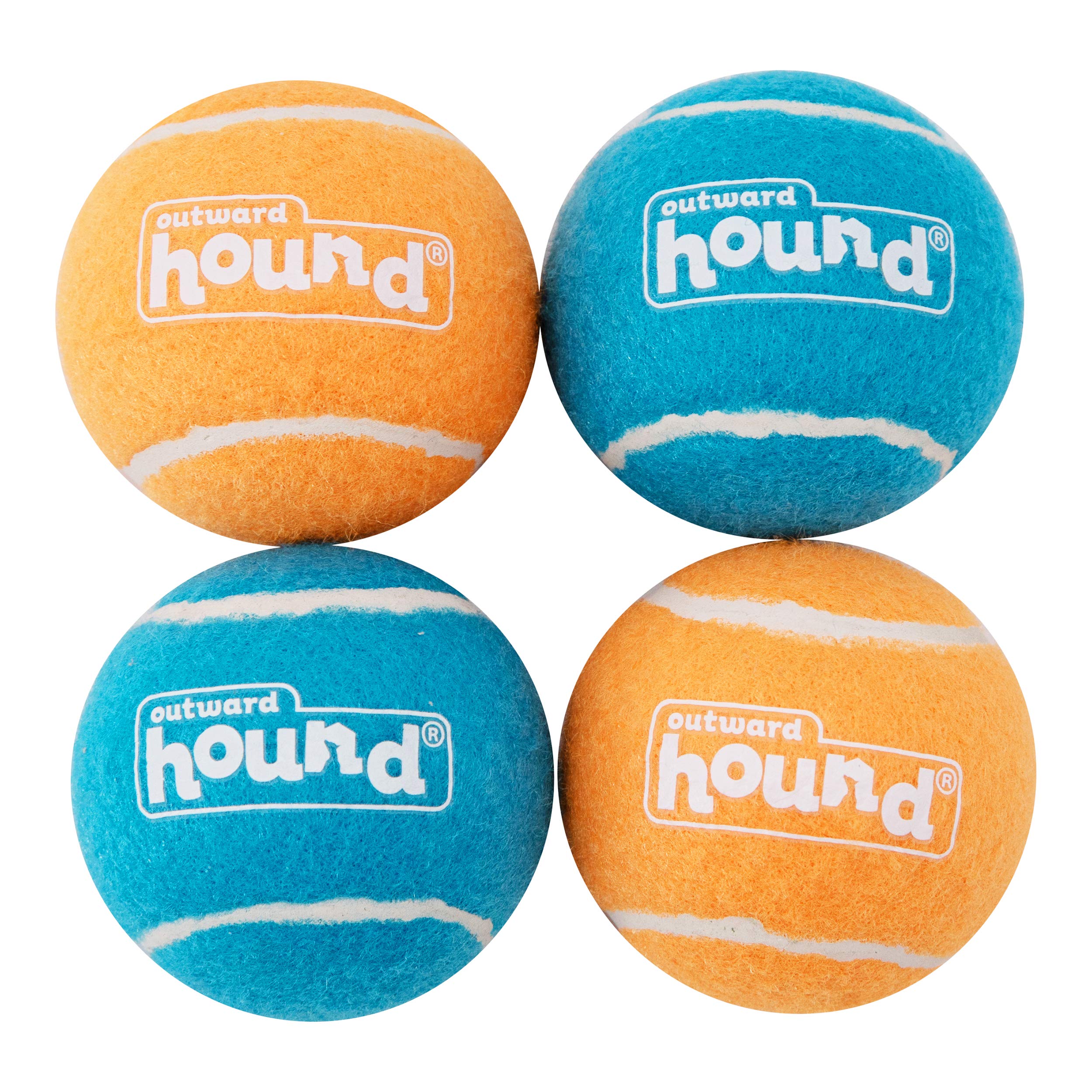 Outward Hound Tennis Ballz Fetch Dog Toy, 4-Pack Free Shipping w/ Prime or on orders $25+ | $3.74