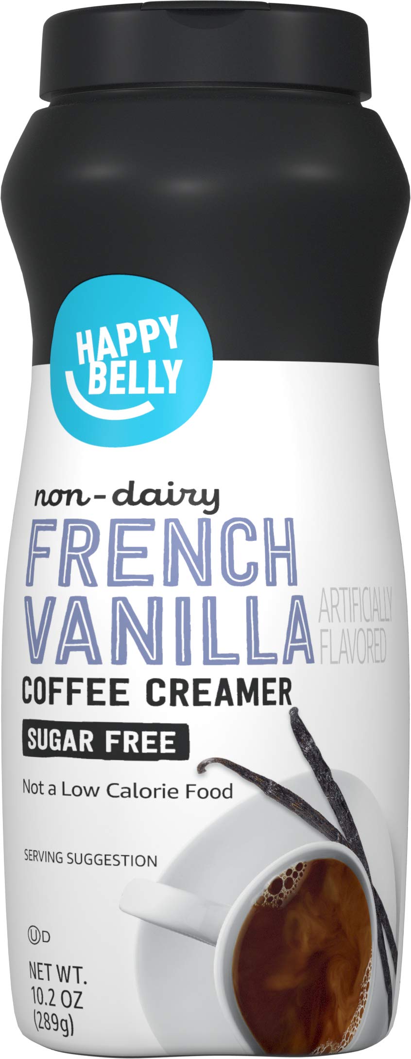 Amazon Brand - Happy Belly Powdered Non-dairy French Vanilla Coffee Creamer (Sugar-Free), 10.2 Ounce Free Shipping w/ Prime or on orders $25+ | $1.88