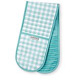 KitchenAid Gingham Casserole Mitt Single Pack, Aqua Sky Blue, 35&quot;x7.5&quot; and several other KitchenAid products with 60% Coupons, Free Shipping w/ Prime or on orders $25+ | $3.57