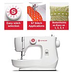 SINGER | MX60 Sewing Machine With Accessory Kit &amp; Foot Pedal - 57 Stitch Applications - Simple &amp; Great for Beginners $90.99