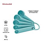 KitchenAid Measuring Spoons, Set Of 5, Aqua Sky ree Shipping w/ Prime or on orders $35+ | $3.49