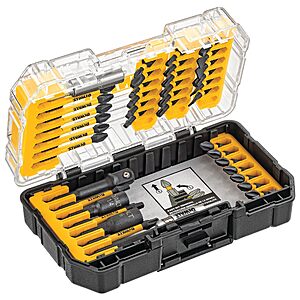 Prime Members: DEWALT Screwdriver Bit Set, 40 Pcs. Impact Ready, FlexTorq Impact Driver Bit Set with Storage Case (DWA2T40IR) $18