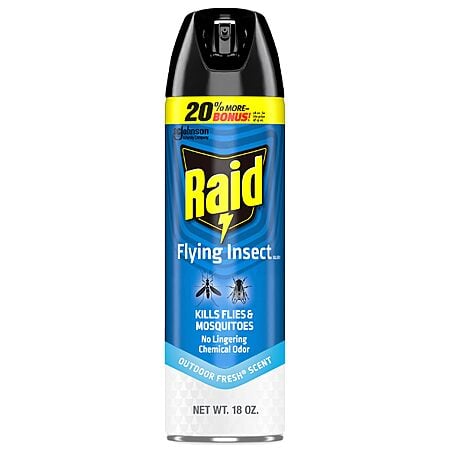 Raid Flying Insect Spray, Kills Flies, Mosquitoes, and Other Flying Insects on Contact, for Indoor/Outdoor Use, 18oz Free Shipping w/ Prime or on orders $35+ | $3.22 @Amazon