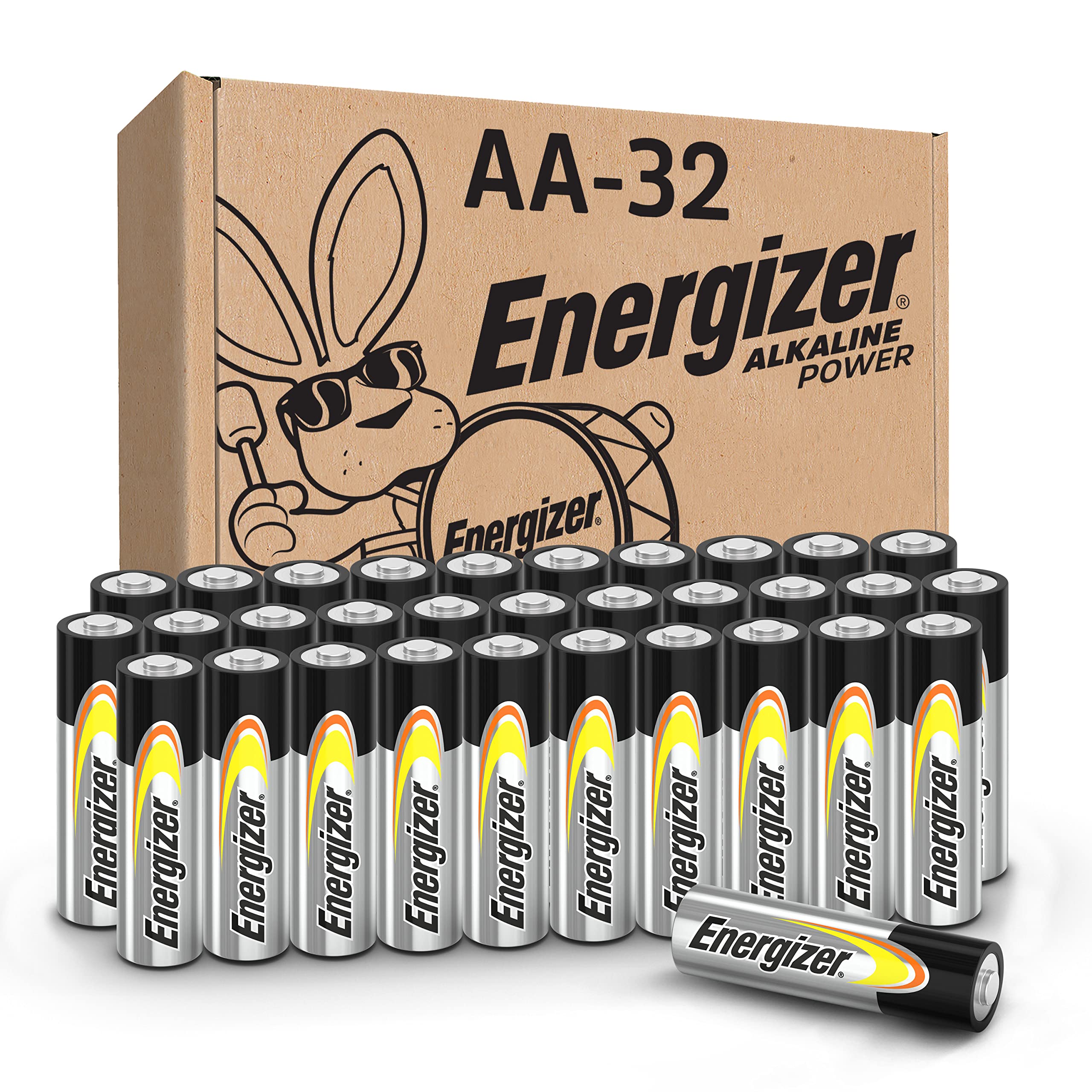 Energizer AA Batteries, Double A LongLasting Alkaline Power Batteries