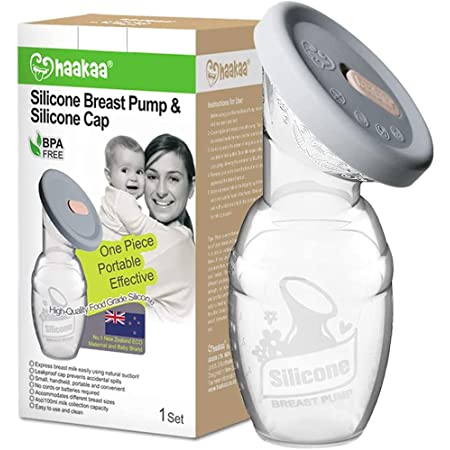Haakaa Silicone Breast Pump & Silicone Cap 5.4oz/150ml for $14.99 $14.98