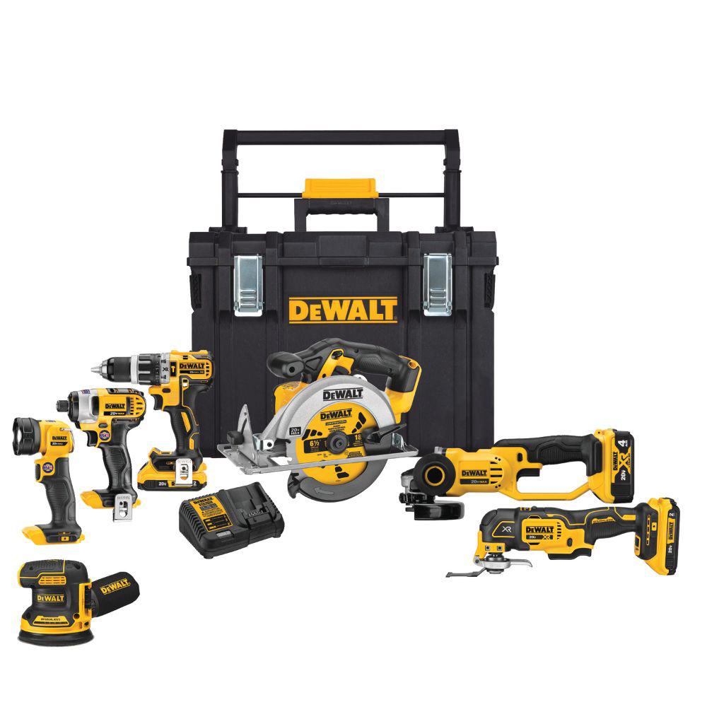 DEWALT 20-Volt MAX Cordless Combo Kit (7-Tool) with ToughSystem Case for $479