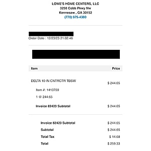 Lowes delta saw sale
