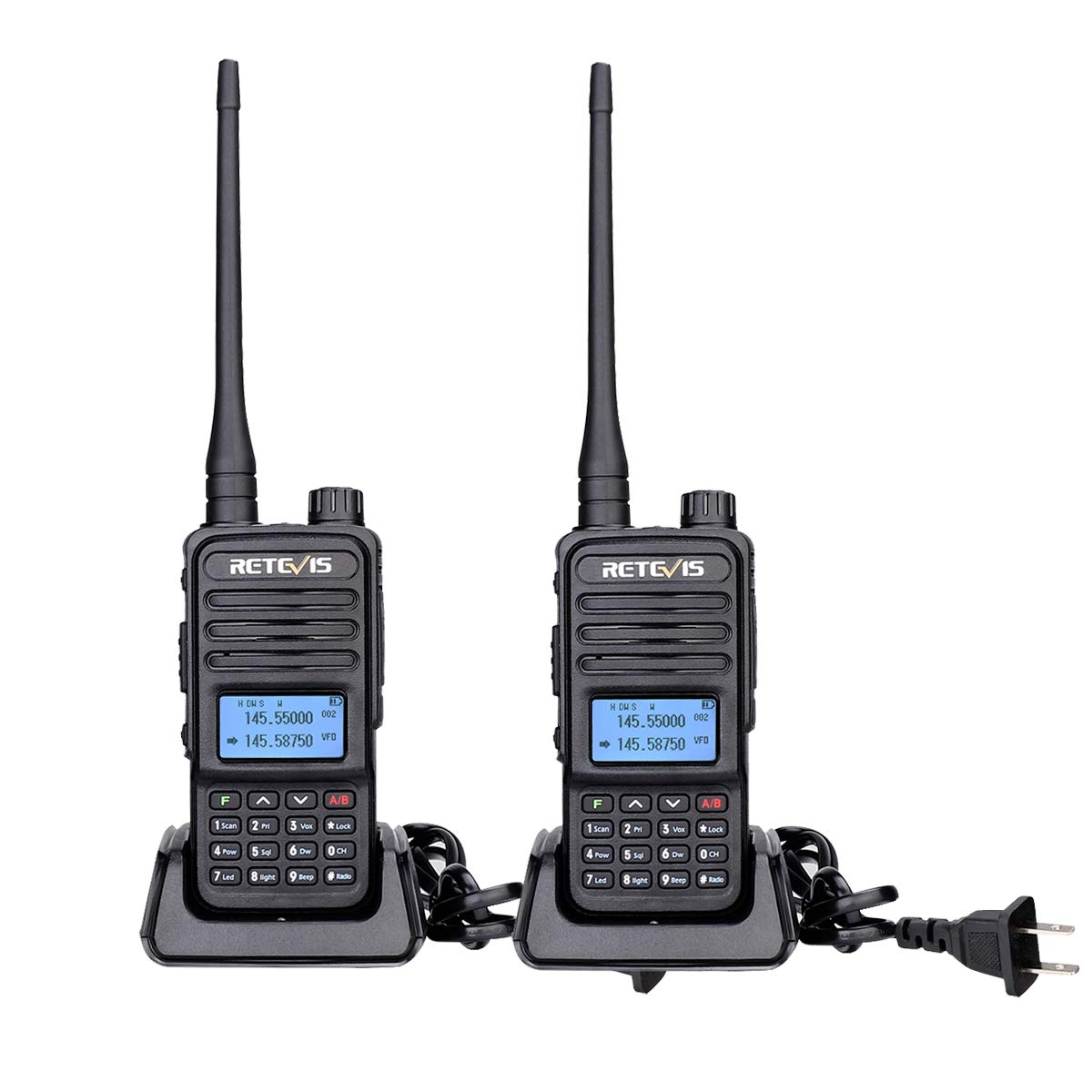 Retevis RT85 Ham Radios Long Range,Rechargeable Walkie Talkies,High