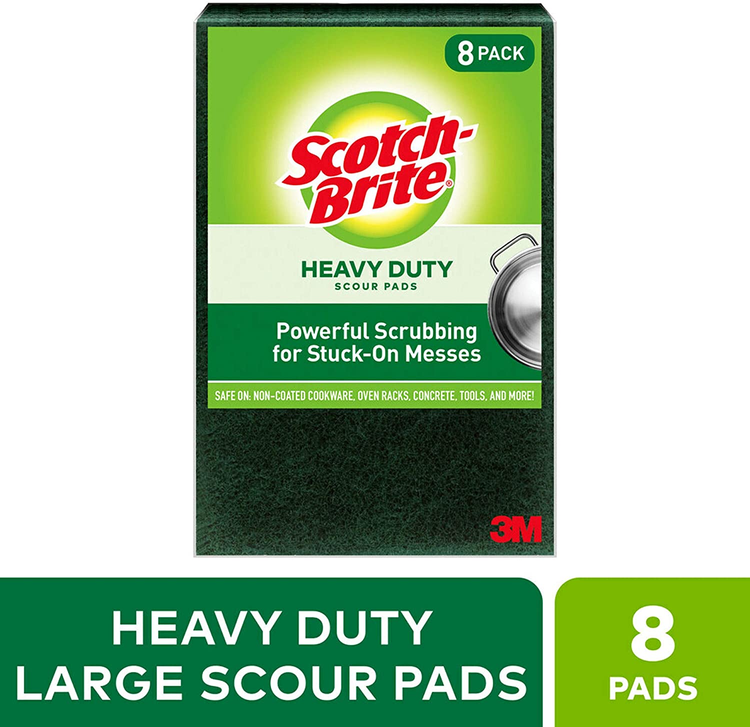 Scotch-Brite Heavy Duty Scour, Large, 8 Count -- $4.98