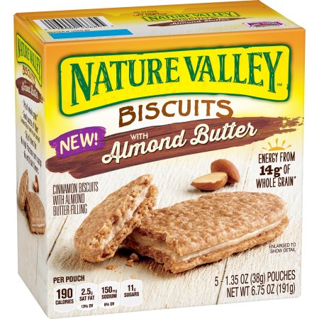 12 Boxes of 5 Ct Nature Valley Almond Butter Biscuits, $6 CPN & S&S $19.50