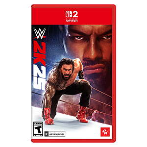 Select Locations: WWE 2K25 (Nintendo Switch 2 Code in Box) $15 + Free Store Pickup