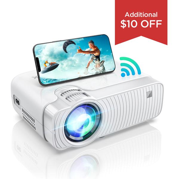 BOMAKER Portable WiFi Mini Outdoor Projector, Outdoor Movie & Home Theater Projectors, $60+Free Shipping