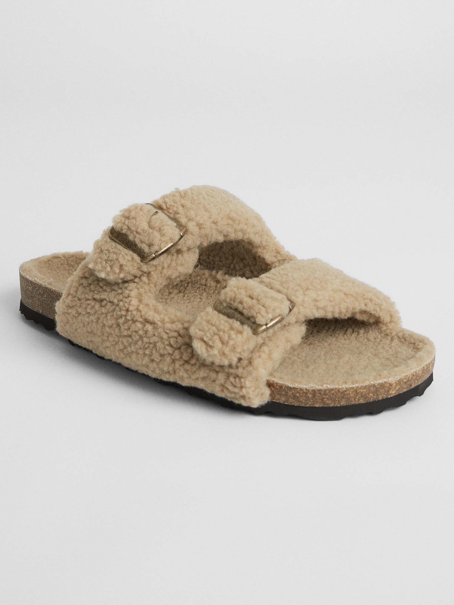 Gap Factory: Up to 75% Off + Extra 50% Off Clearance, Sherpa Buckle-Strap Sandals $15 + Free Shipping on $50+