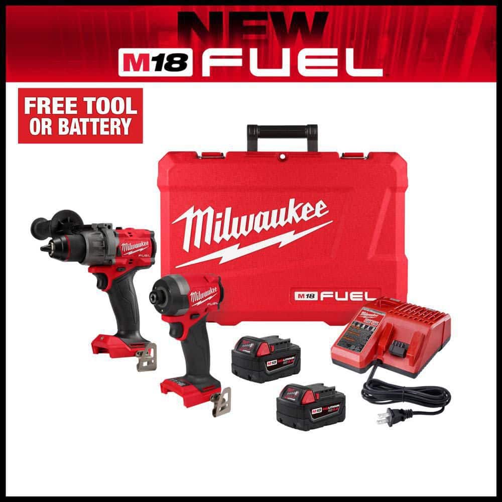 The Home Depot: M18 FUEL 18V Lithium-Ion Brushless Cordless Hammer Drill & Impact Driver Combo Kit w/ 2 Batteries $399 + Free Select M18 Tool
