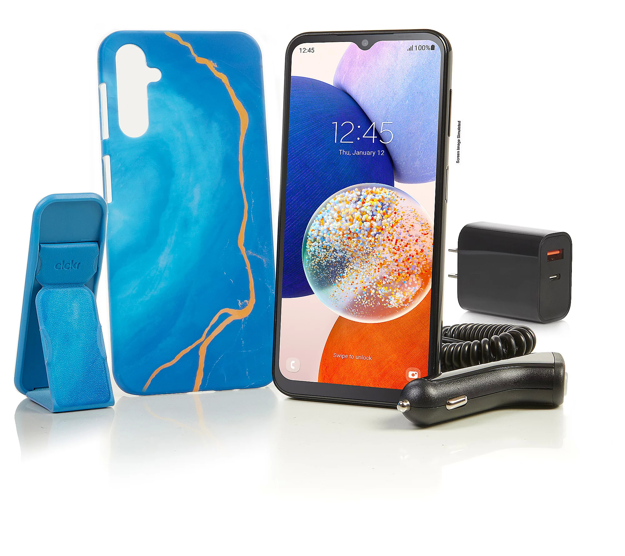 QVC New Customers Tracfone 6.6" Samsung Galaxy A14 5G, 1500 Talk/Text