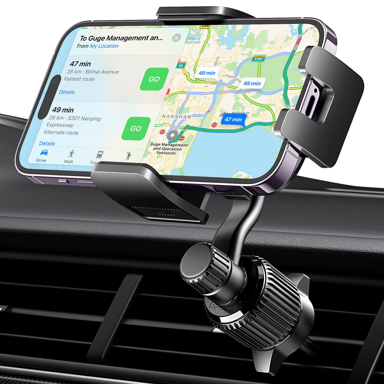 UGREEN Car Phone Holder Mount with Swing Arm Not Block Air Vent 9.99