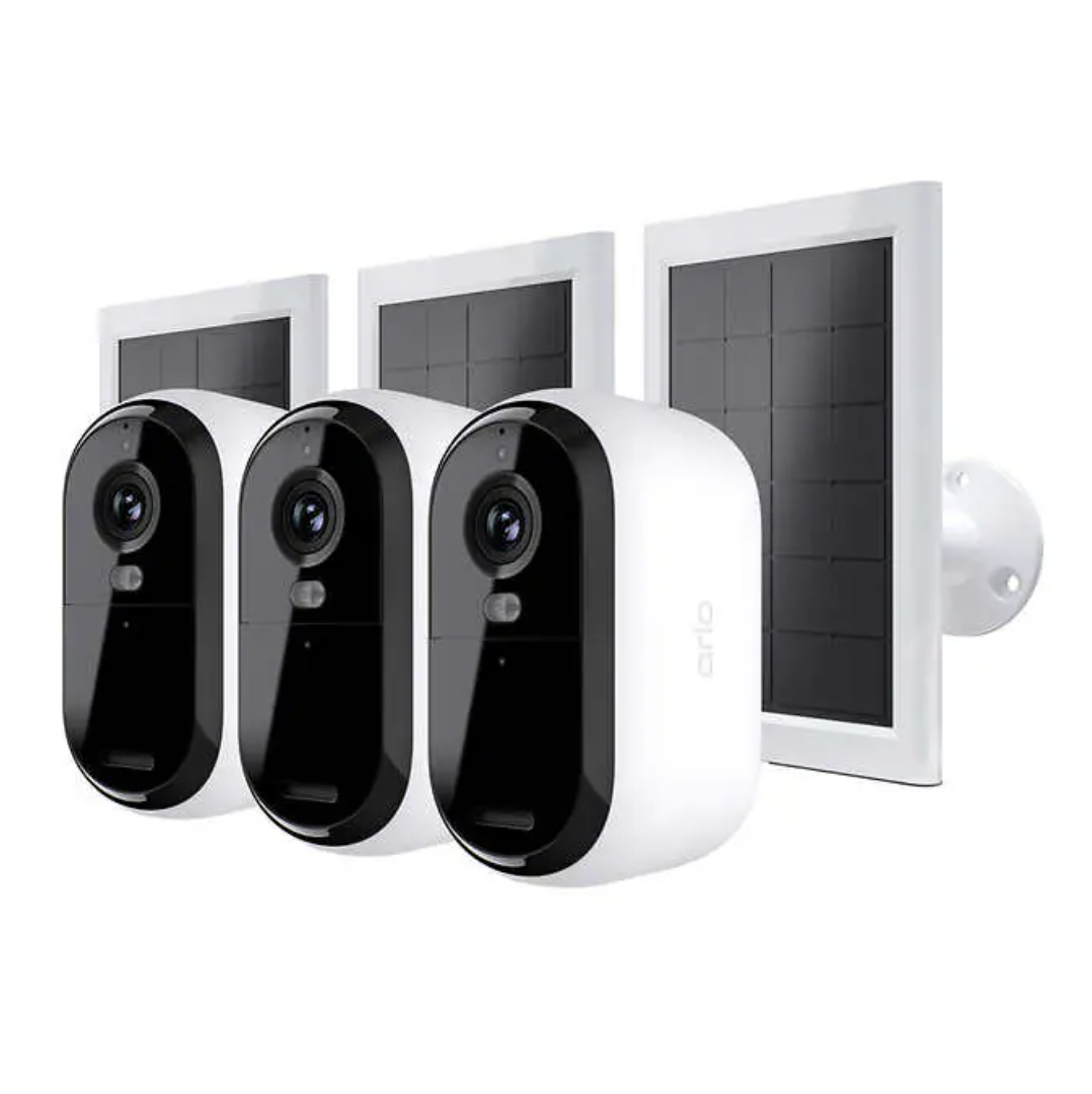 Costco: 3-Pack Arlo Essential Outdoor 2K Camera w/ 3 Solar Panels (2nd Gen) $199.99 + Free S&H