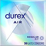 Intimate Wellness Products: 36 Count Durex Air Condoms Extra Thin Condoms $13.65 &amp; More w/ S&amp;S