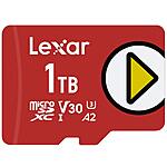 1TB Lexar PLAY microSDXC Memory Card $67.50 &amp; More + Free Shipping