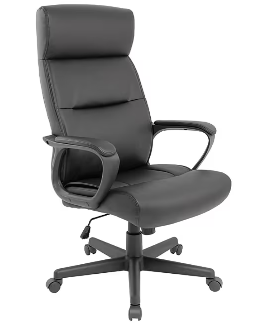 Staples Rutherford Luxura Ergonomic Faux Leather Swivel Manager Chair (Black) $89.99 + Free Delivery