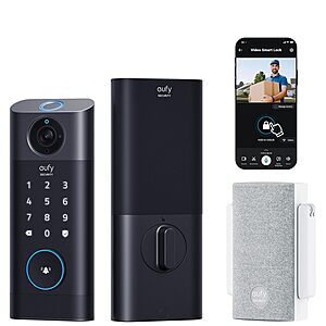 eufy Security 2k Video Smart Lock S330 $279.99 + Free Shipping w/ Prime