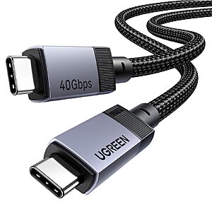 UGREEN Cables & Power Banks: 3.3-ft 240W 40Gbps USB-C to USB-C Cable $14 & More