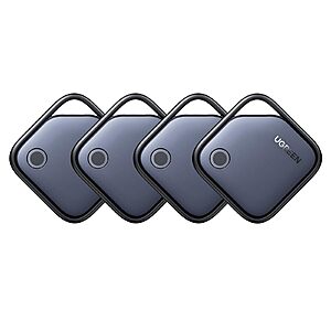 UGREEN Tags & Trackers: 4-Pk FineTrack Bluetooth Tracker Tags (iOS) $20 & More