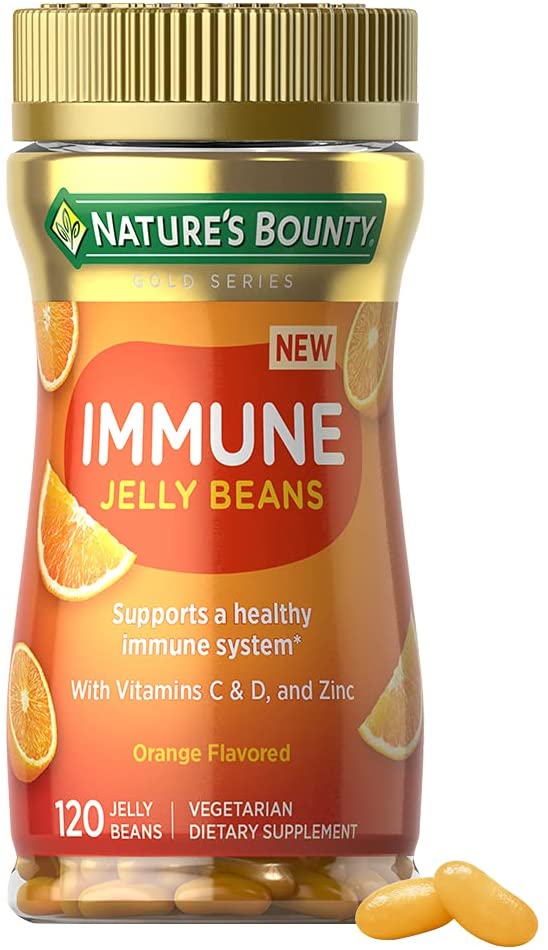 Amazon: Nature's Bounty Immune Jelly Beans, Vitamin C, Orange Flavor, 120 Count $6.16 w/ S&S & MORE