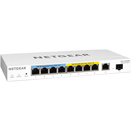 NETGEAR 10-Port Ultra60 PoE Gigabit Ethernet Smart Switch (8 x PoE++ $349.99), (4 x PoE+ & 4 x PoE++ $199.99) + Free Shipping on Amazon