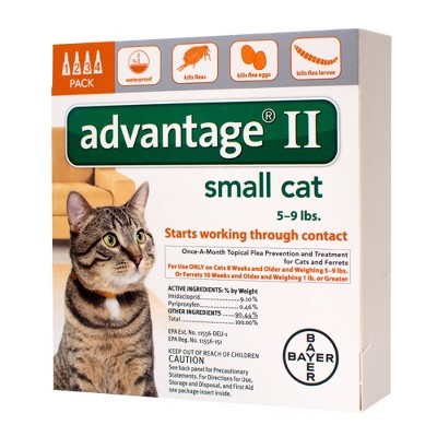 Bayer Advantage Ii Topical Flea Prevention And Treatment - Small Cats - 4ct : Target $14.39