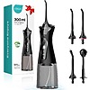 Prime Members: COSLUS 300ml Cordless Portable Rechargeable Water Flosser (Black) $9.99 + Free Shipping w/ Prime or $35+ orders