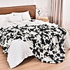 PHF Cow Print Sherpa Blanket (Various Colors): Throw 50&amp;quot;x60&amp;quot; $7.49, Queen $9.79 &amp;amp; More + Free Shipping w/ Prime or $35+ orders