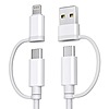 6.6' 60W Basesailor 4-in-1 USB C to USB C Fast Charging Multi Cable $6.49 + Free Shipping w/ Prime or $35+