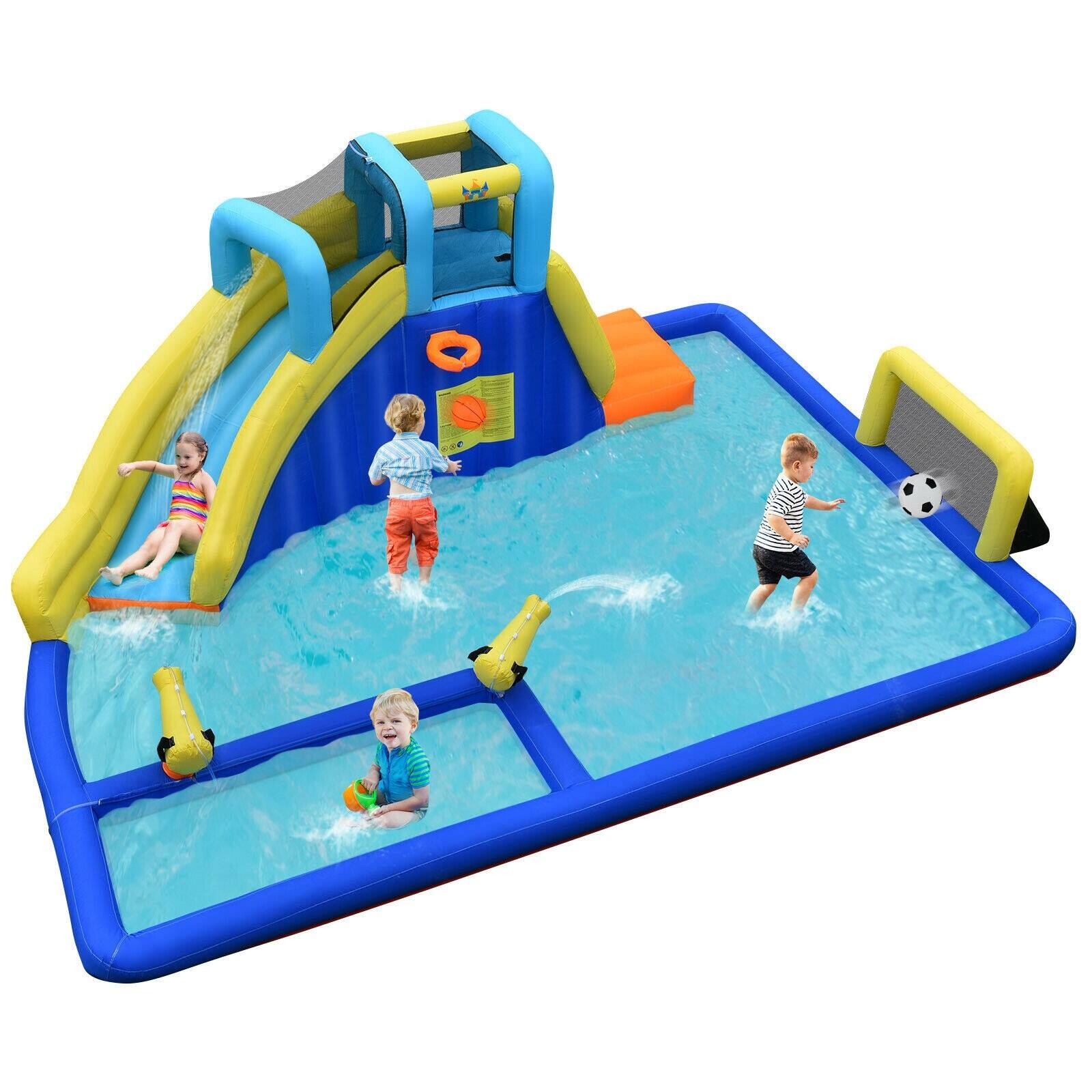 Costway Inflatable Water Slide Jumping House Splash Pool $269.95 with Free Shipping