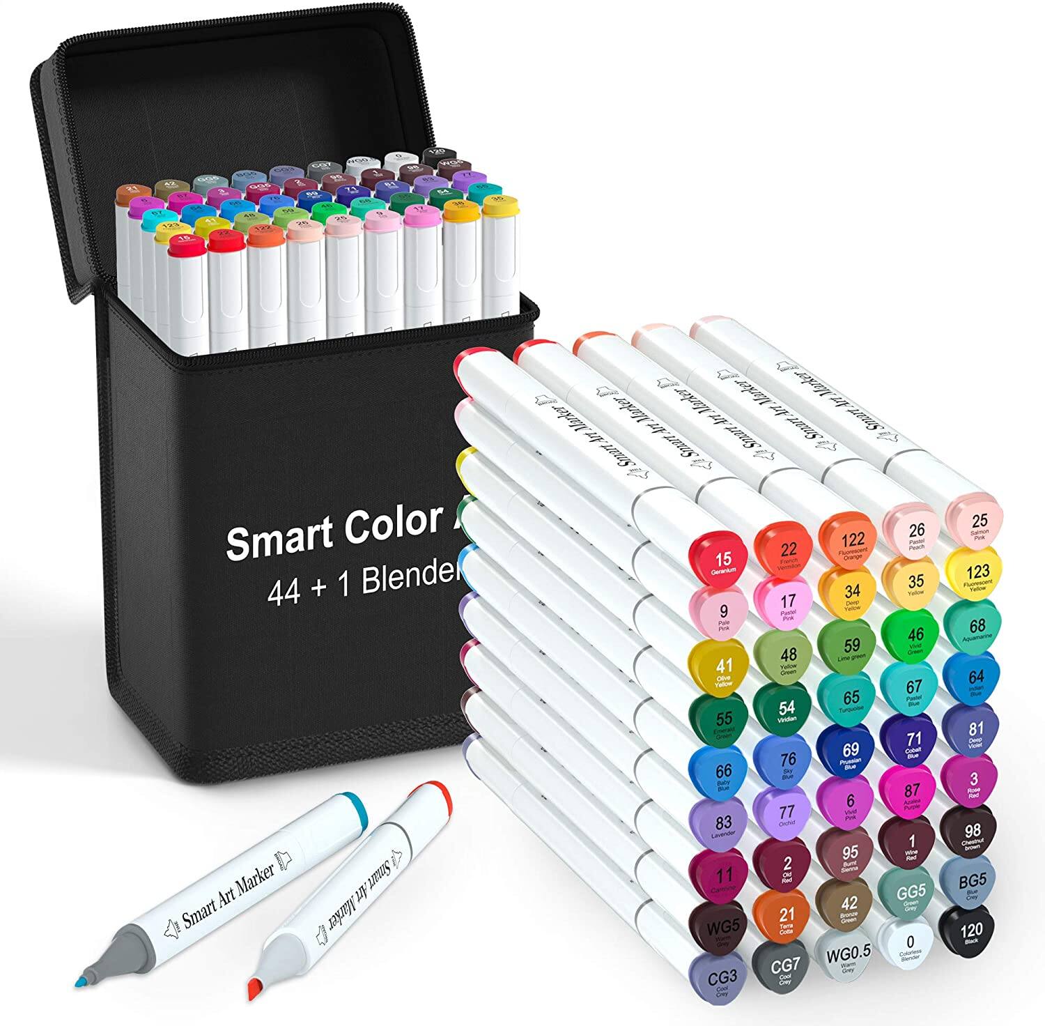 Smart Color Art 45 Colors Dual Tip Art Markers $11.99 + Free shipping w/ Prime or $25+