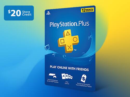 PlayStation Plus: 12-Month Subscription + $20 Store Credit $49.99