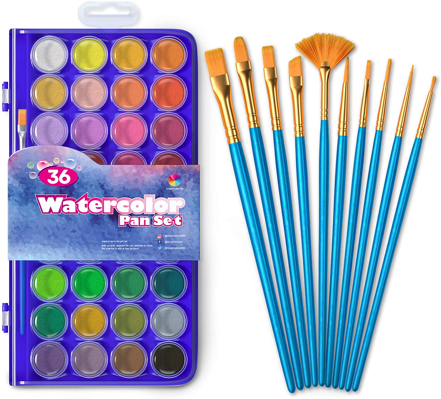 Smart Color Art 46 Pack Watercolor Paint Set 5.99 + Free shipping with