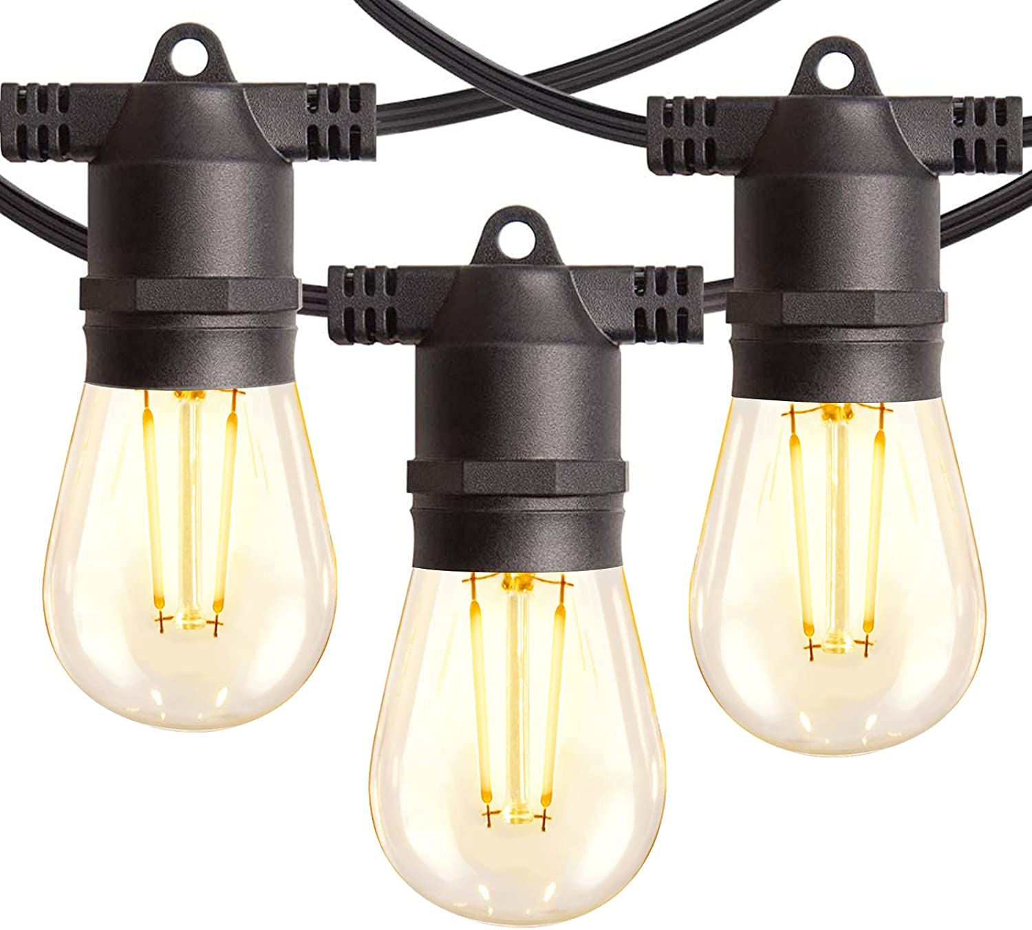 48FT Low Voltage Outdoor String Lights, LED Plastic bulb, with 12V Adapter $24.99 + Free Shipping w/ Prime